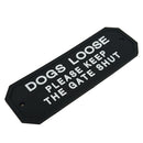 Flexible Garden Wall Gate Plaque Sign Plate Plaque DOGS LOOSE_1