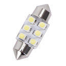 10 X White 31MM Festoon Dome Map Interior LED Light 3528 6-SMD Lamp DE3175 30 ME