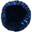 Lady Costume Stretch Sparkly Shining Sequin Beret Beanie Hat Dark Blue