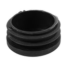 6Pcs Plastic Blanking End Cap Pipe Tube Insert Plug Cover 40mm Black S5L8