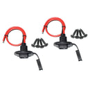 2 Pieces Weatherproof 30cm SAE Socket Sidewall Port Cable