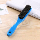 Wood Handle Hair Brush Hard Boar Bristle Hairdressing Beard Comb (Blue) A