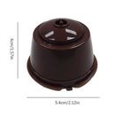 1X(5Pcs Coffee Filter Basket Capsules Reusable Refillable Nescafe Capsule C