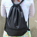 Outdoor Women Men Nylon Black Ultralight Backpack Football Basketball Bag S