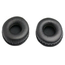 2Pieces Black Replacements Ear Cushion Earpiece Earpads Pillow Cover Protection