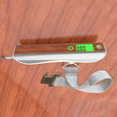 Portable Luggage Scale 50Kg/110Lbs with Bubble Level and Tape Measure LCD D