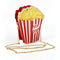 Woman Cupcake Hamburger Chain Bag Popcorn Crossbody Messenger Bag (Popcorn