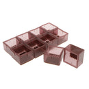 10x Floor Protector Chair Leg Caps Square Furniture Leg Feet Cover PVC Pads