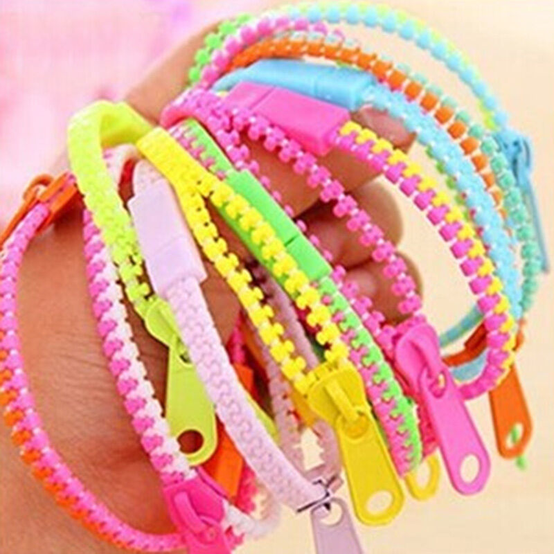 Two Colors Zipper Bracelet Fidget ducts Kids Sensory Stress Relie Toys Fun