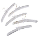 5x Clothes Hangers Satin Padded Luxury Soft Coat HangerFT