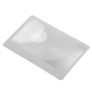 10 PCS Credit Card 3 X Magnifier Magnification Magnifying Fresnel Glass LENS