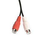 3.5mm Male to 2 RCA Female Jack Stereo Audio Cable Converter Adapter DC3 A