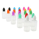 20x Portable Precision Dropper Bottles Liquid Glue Container, 50ml