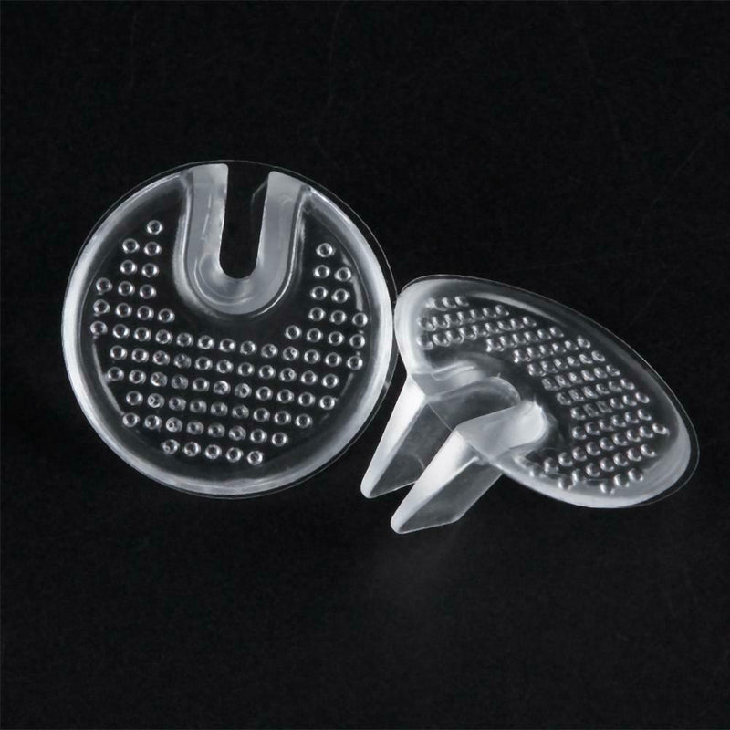 1pair Mini Invisible Silicone Anti-Flip Insoles Pads Foot Massage Foot Care A