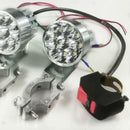 Motorcycle Handlebar Headlight Fog Spot Light Waterproof On Off Switch Bla WJR