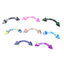 8Pcs/Set Stainless steel Eyebrow Belly Navel Ring Bar Body Piercing Jewelry BX
