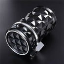 Blue Led Light Car Ashtray Fireproof Material Easy Clean Car Ashtray Fit Mo O8I5