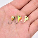 6Pcs Winter Ice Fishing Jig Head Barbed Hooks Lure Bait Set 15mm/1.1 A6I7 Z7F0