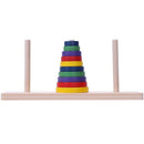 Wooden Colorful Ten-storey Tower of Logic Puzzle Brain Teaser Intellectual