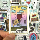50x Tarot Card Stickers Skateboard Laptop Luggage Guitar Motorcycle DecalsJR