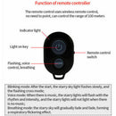 USB LED Car Atmosphere Armrest Box Lamp Projector Light Interior Decor Red