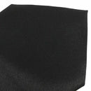 Men Solid Black Polyester Zip Up Necktie Smooth Zipper Tie