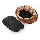 Pet Dog Puppy Cat Gray Bed House Nest Mat Pad Cozy Soft Warm Fleece A