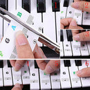 Keyboard Piano Multicolor Removable Piano and Keyboard Stickers for 49 61 76  Bj