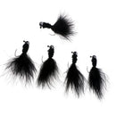 Fly Fishing Flies Assortment Hooks for Bass Salmon Trout Fly Fishing Black