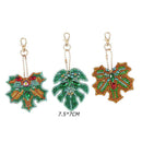 3pcs DIY Full Drill Special Shaped Diamond Painting Women Bag Key Chains
