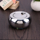 Universal Drum Shape Ashtray Stainless Steel Cigarette Cigar Smoking Ash Tray