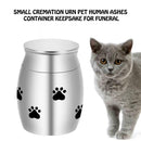 30*20MM Stainless Steel Animal Claw Printed Ashes Moisture-proof Box Small Urn