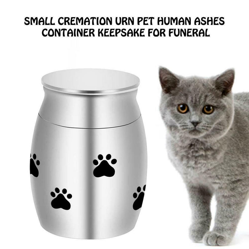 30*20MM Stainless Steel Animal Claw Printed Ashes Moisture-proof Box Small Urn