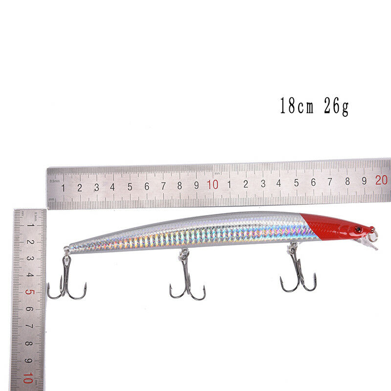 1pc 18cm/26g minnow fishing lures plastic baits hard lures bass crank baits ~J&M