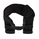 Dog Knee Joint Support Front Leg Compression Brace Protector Black - L