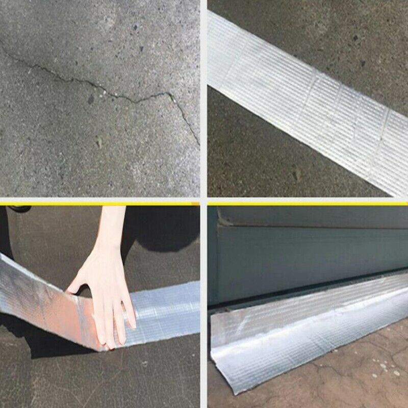 Newly Aluminum Foil Butyl Rubber Tape Self Adhesive Waterproof for Roof Pip T2B1