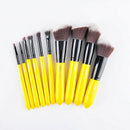 Msq 10Pcs Pro Makeup Brushes Set Face Basic Brush Blending Eyeshadow Lip Ma