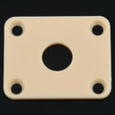 for Gibson Les Paul Plastic Jackplate Cover Milk yellow P100IV F3A4