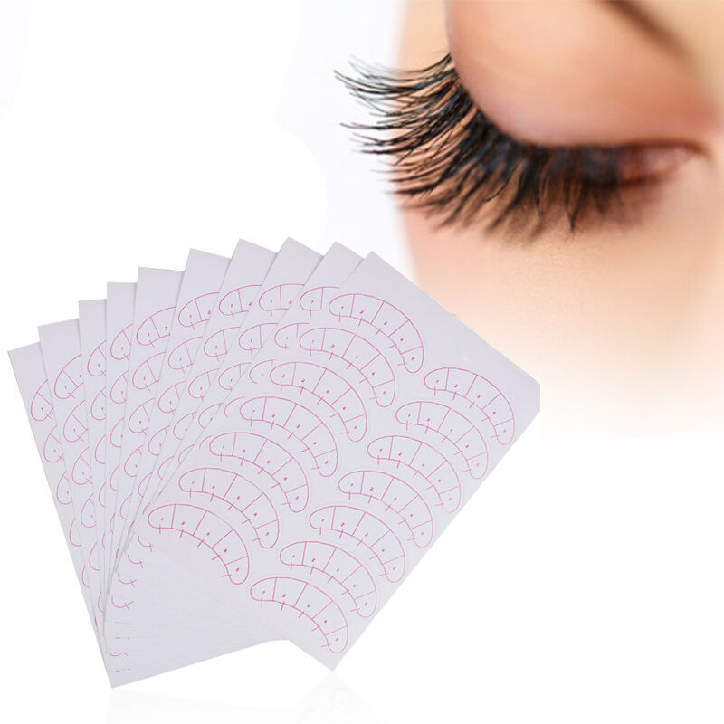 70 Pairs False Eyelash Practice Card Eye Stickers for Eyebrows Painting Novice 7