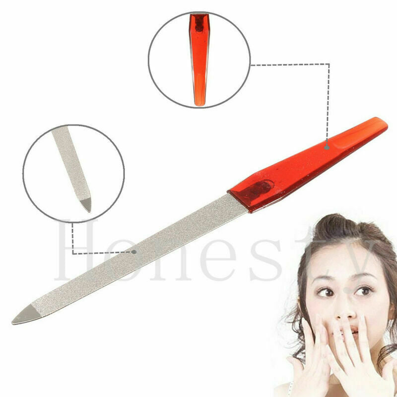 5PCS Metal Double Sided Nail Files Strong Edge For Manicure Pedicure Grooming