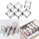 12pcs DIY Household / Kitchen Plastic Drawer Divider Drawer Storage Shelves for