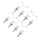 8x Stainless Steel Non Lock-Out Indexing Plunger w/ Pull Ring M8