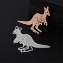 Kangaroo Animals Metal Cutting Dies Cards Scrapbooking Craft Album Decor JR