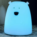 ABS Night Light Bedside Lamp Bear Color Light Children Cute Night Lamp Bedr