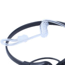Flexible Throat Mic Microphone Covert Acoustic Tube Earpiece Headset With F X3F6