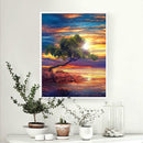 Tree DIY Full Drill Round Diamond Painting Embroidery Mosaic Cross Stitch