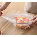 6Pcs Stretch Silicone Food Cover Reusable Bowl Bottle Wraps Sealed Fresh Lids
