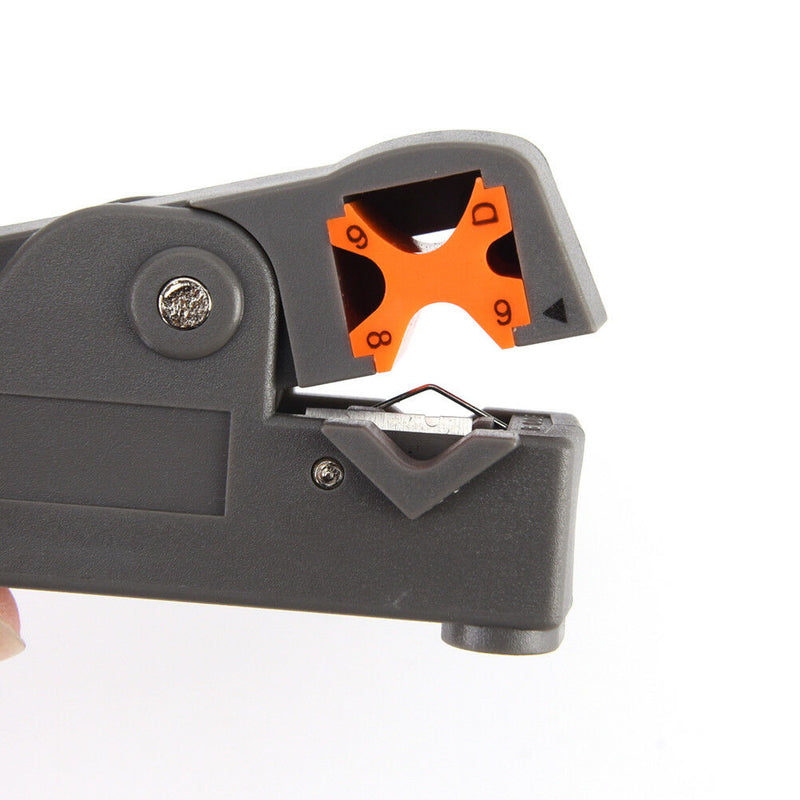 Adjustable Double Blades RG6/59 Wire Stripper Automatic Cable Cutter Pliers  Cy