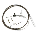 Stainless Flexible Braided Gas Throttle Cable Kit For Chevy TH350 Transmission