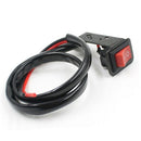Universal Motorcycle Refit Black LED Light Flameout Switch with Wire Harnes M4V2